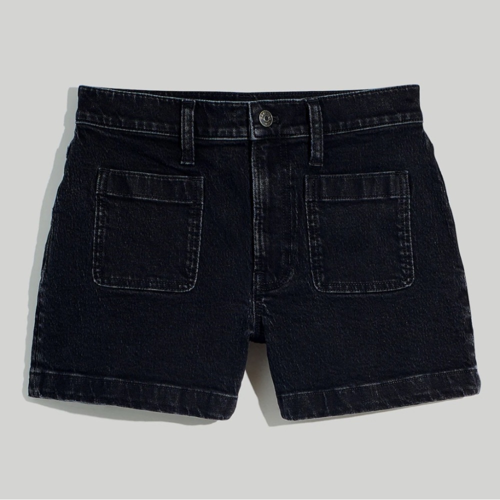 The Denim Emmett Short: Patch Pocket Edition Sendhurst Wash Black size 24